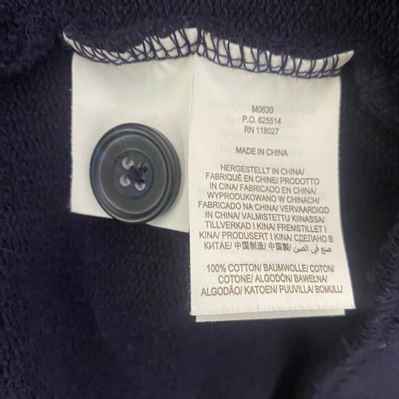 Boden Cotton Cardigan Sweater Mens Navy Blue XXL Button Up Preppy Grandpacore - Picture 3 of 9